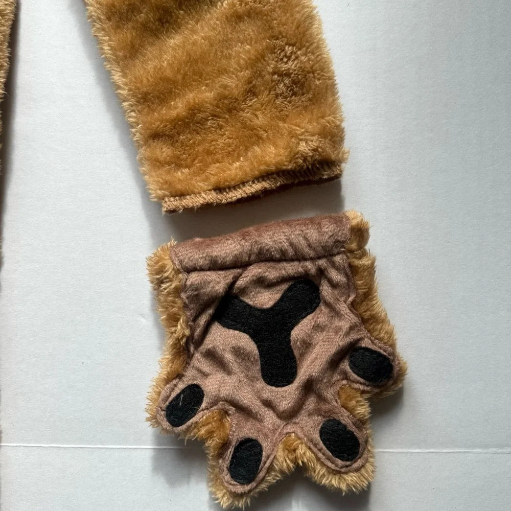 Cowardly Lion Wizard of Oz Boy Halloween Costume Realistic Mane Small 6-7 - Picture 12 of 16